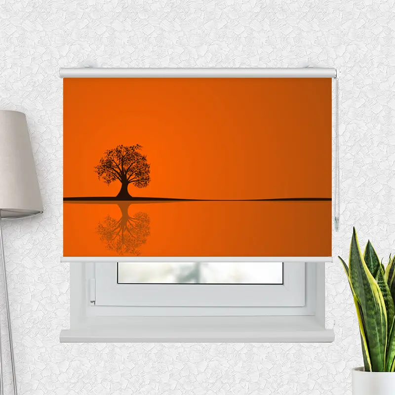 Klemmfix Rollo "Baum Im Herbst" | Motiv-Klemmrollo