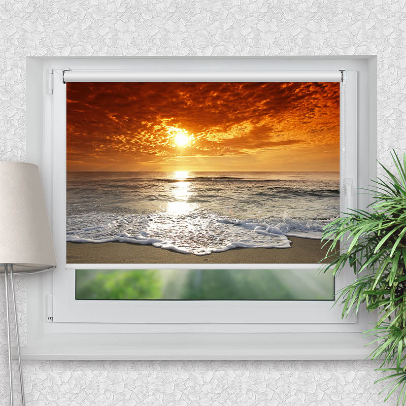 Klemmfix Rollo Meer Sonnenuntergang