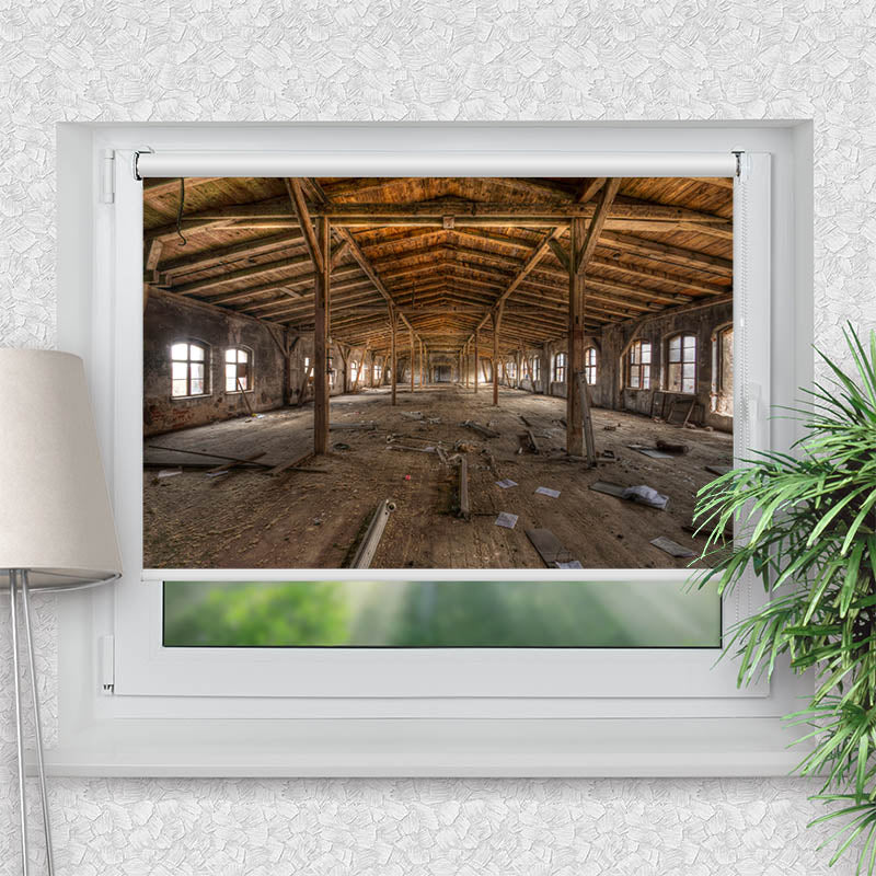 Klemmfix Rollo Alte Fabrikhalle