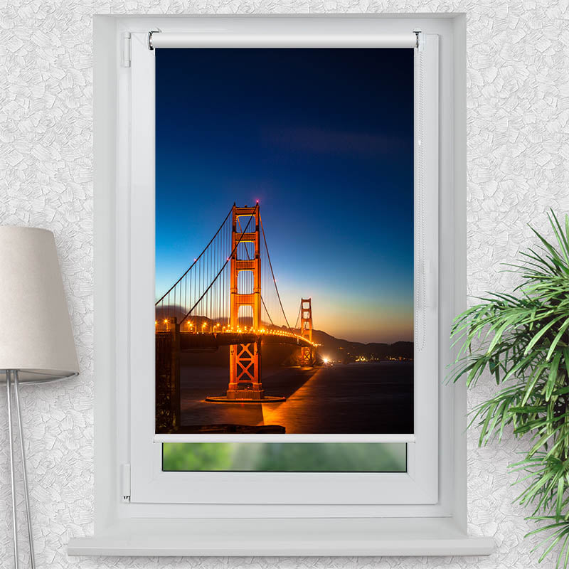 Klemmfix Rollo Golden Gate Bridge Nacht
