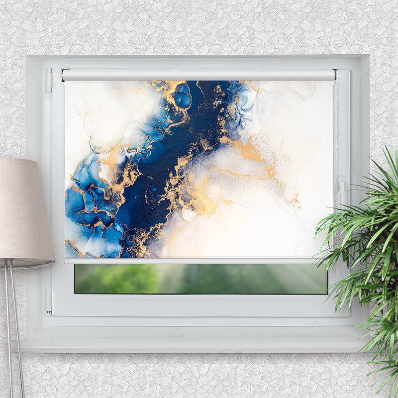 Klemmfix Rollo Abstrakte Kunst Marmortinte