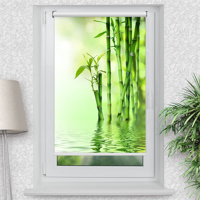 Klemmfix Rollo Bambus Wasser