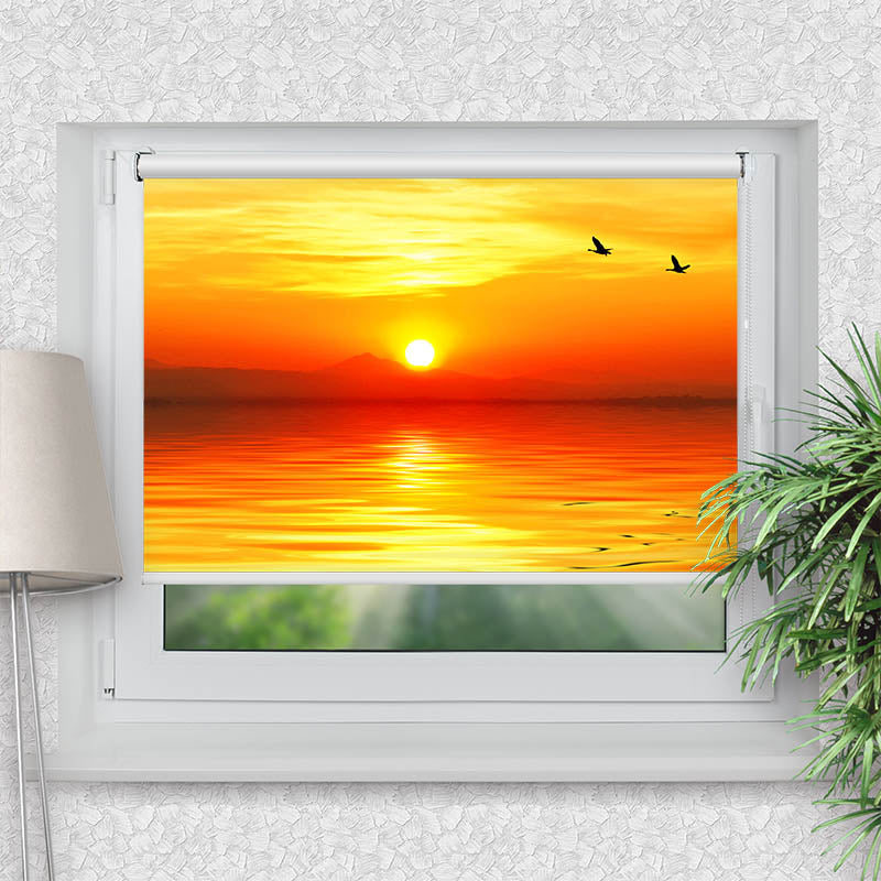 Klemmfix Rollo Sonnenuntergang Meer
