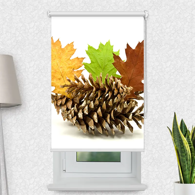 Klemmfix Rollo "Herbstdekoration" | Motiv-Klemmrollo