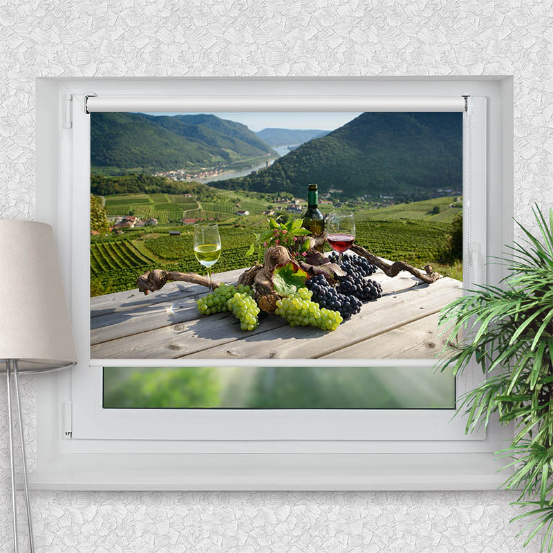 Klemmfix Rollo Trauben Wein Natur