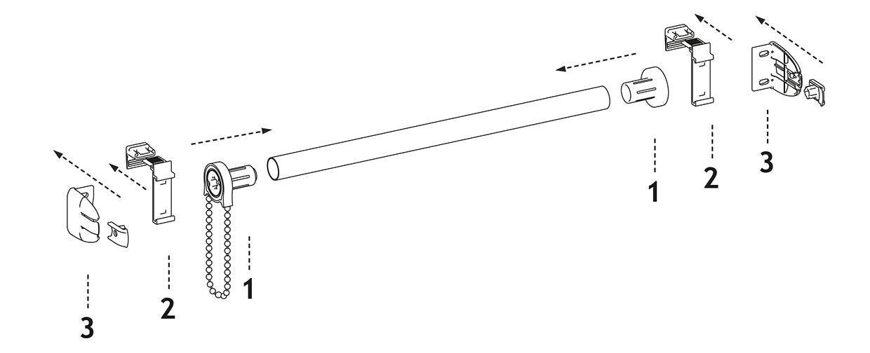 Klemmrollo Grafik Einzelkomponenten