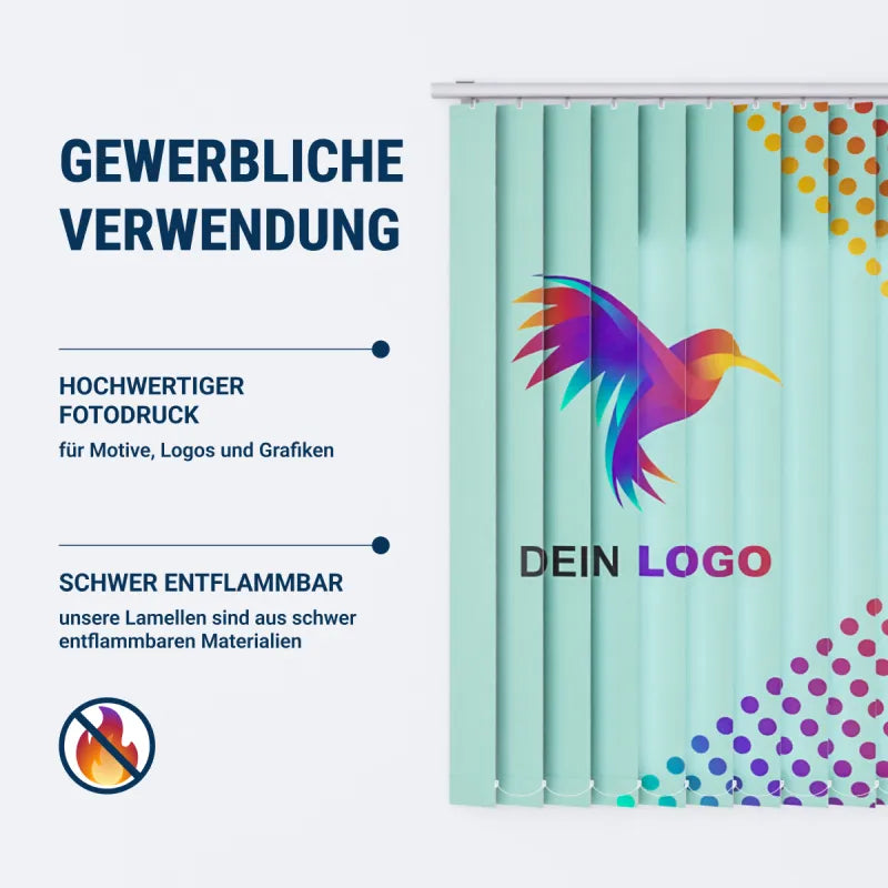 Lamellenvorhang für Gewerbe