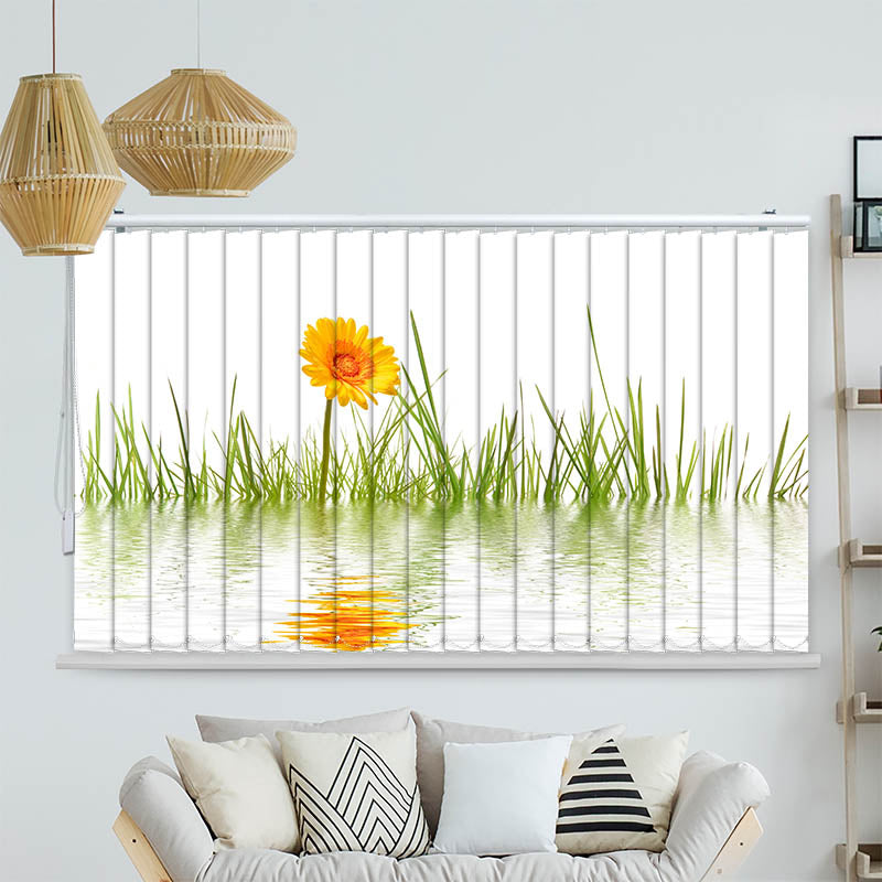 Lamellenvorhang Motiv "Gras im Wasser"