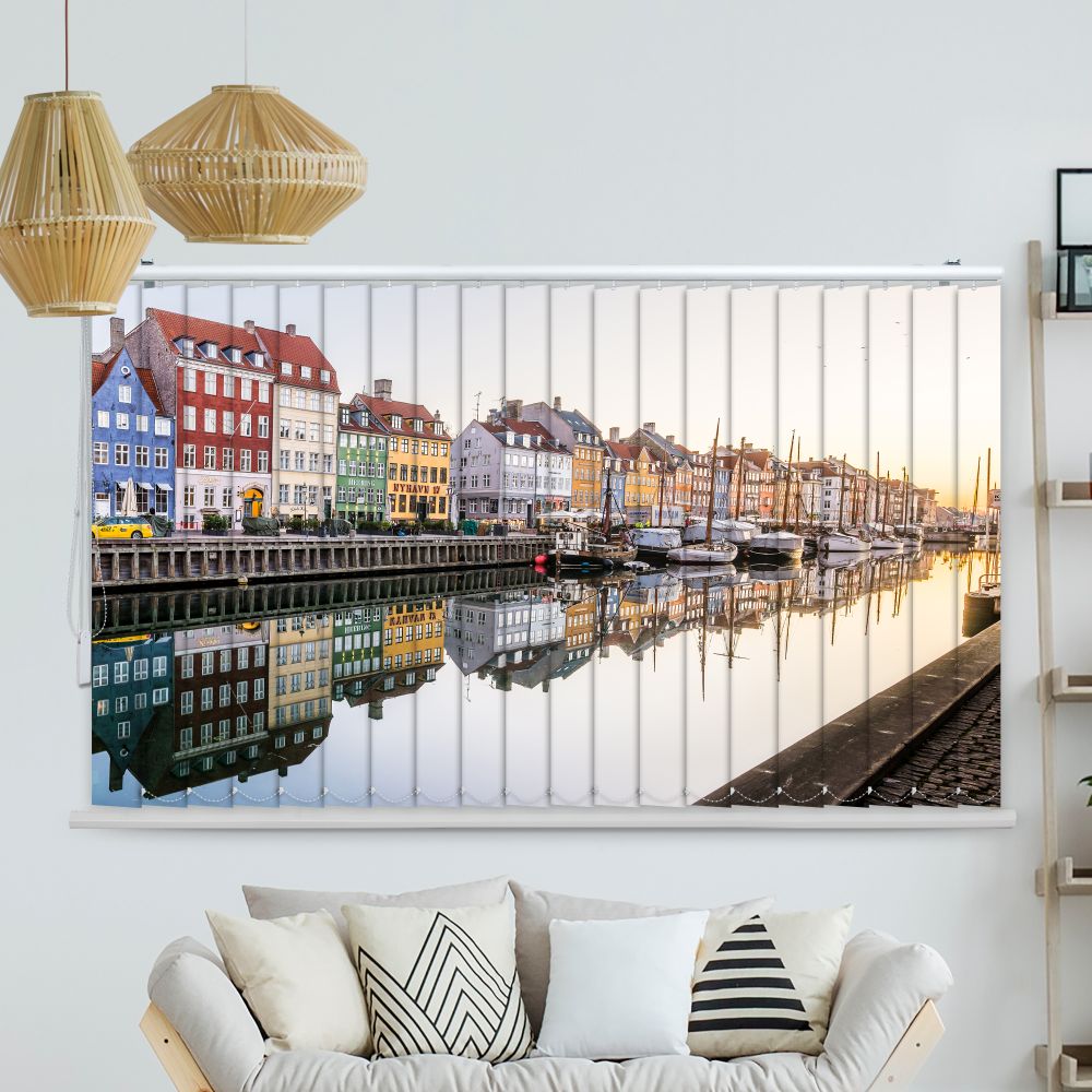 Lamellenvorhang Motiv "Kopenhagen Nyhavn"