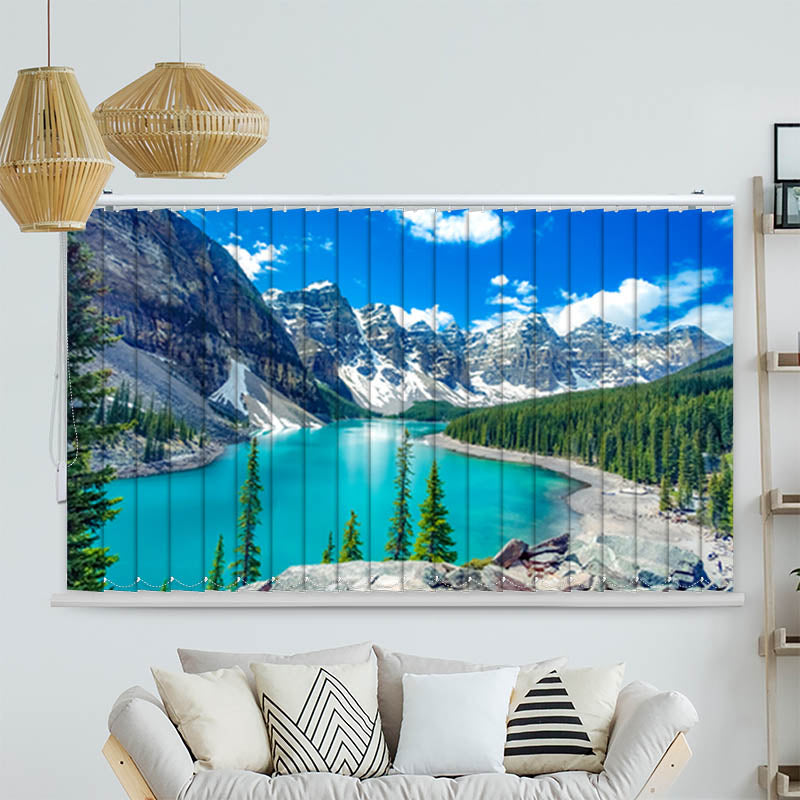 Lamellenvorhang Motiv Moraine Lake Bergsee