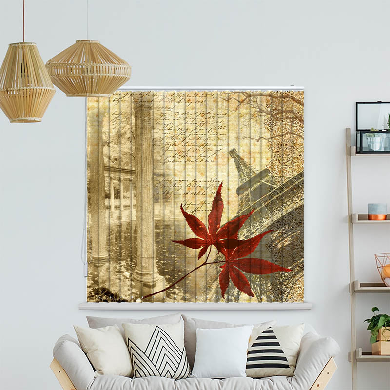 Lamellenvorhang Motiv Palmen Insel Meer