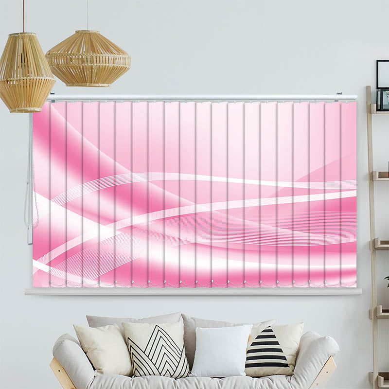 Lamellenvorhang Motiv "Grafik Rosa"
