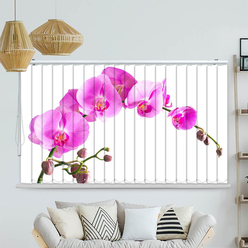 Lamellenvorhang Motiv "Orchidee"