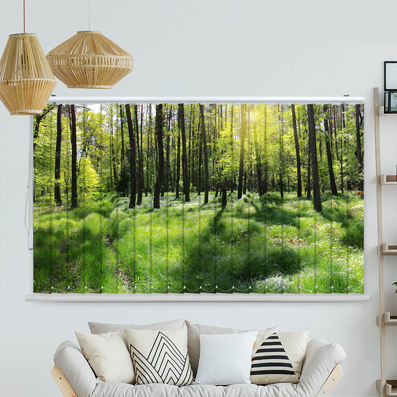 Lamellenvorhang Motiv "Wald Panorama"
