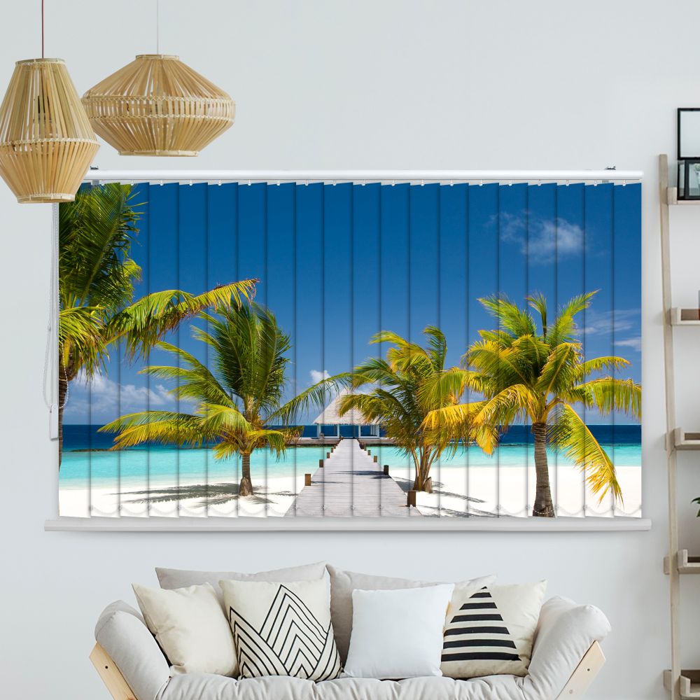 Lamellenvorhang Motiv Vintage Vitruvian Man