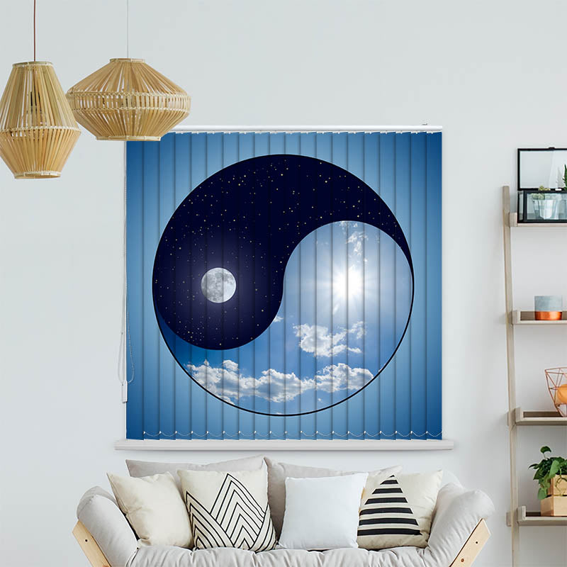 Lamellenvorhang Motiv "Sonnenstrahlen im Wald Panorama"