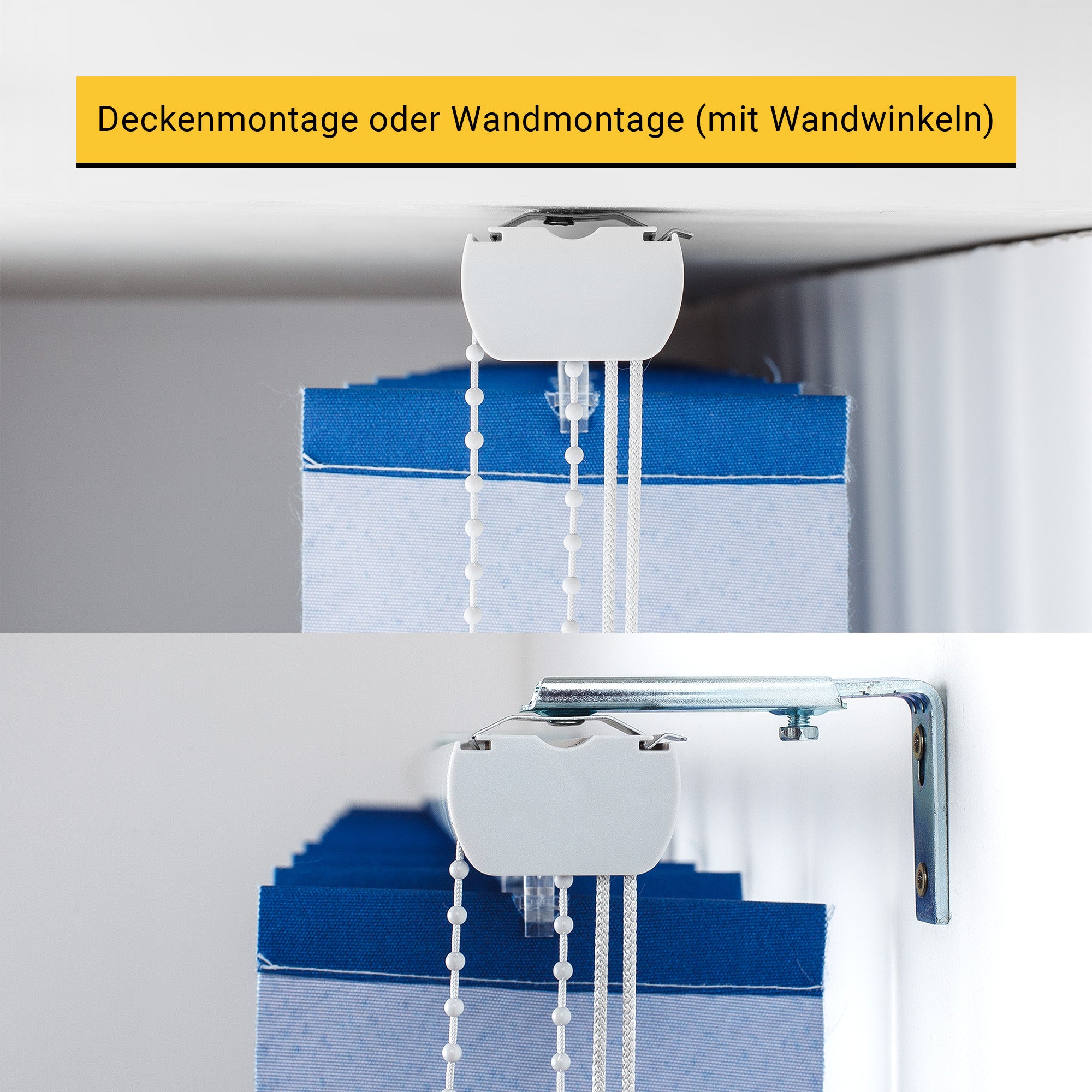 Tooltip über die Montagemöglichkeiten des Lamellenvorhangs