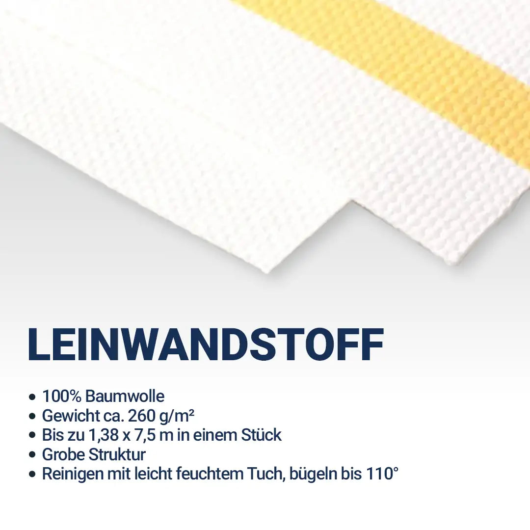 Leinwandstoff aus Baumwolle Eigenschaften