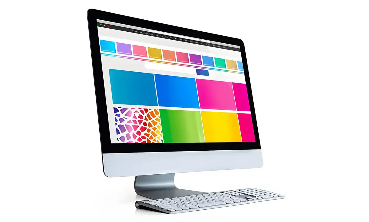 Monitor mit Farben