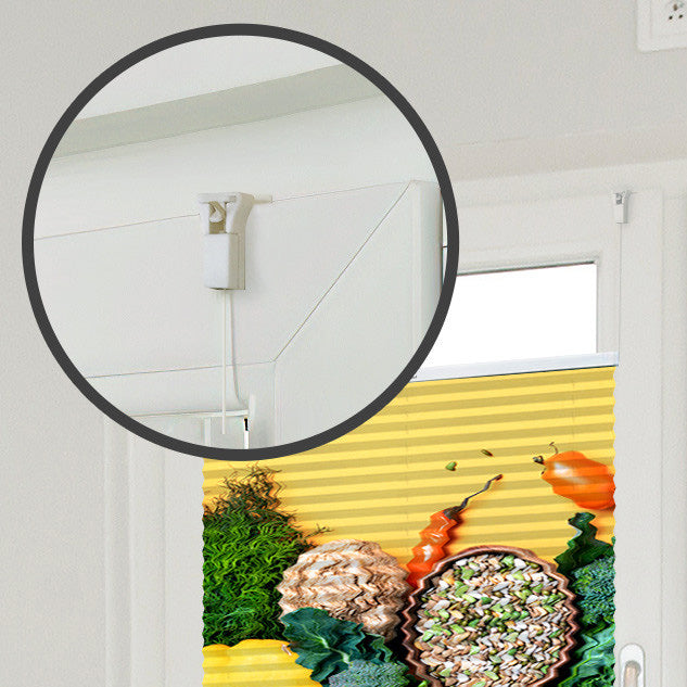 Tooltip zur Montage eines Plissees auf dem Fensterrahmen mit Klemmträger