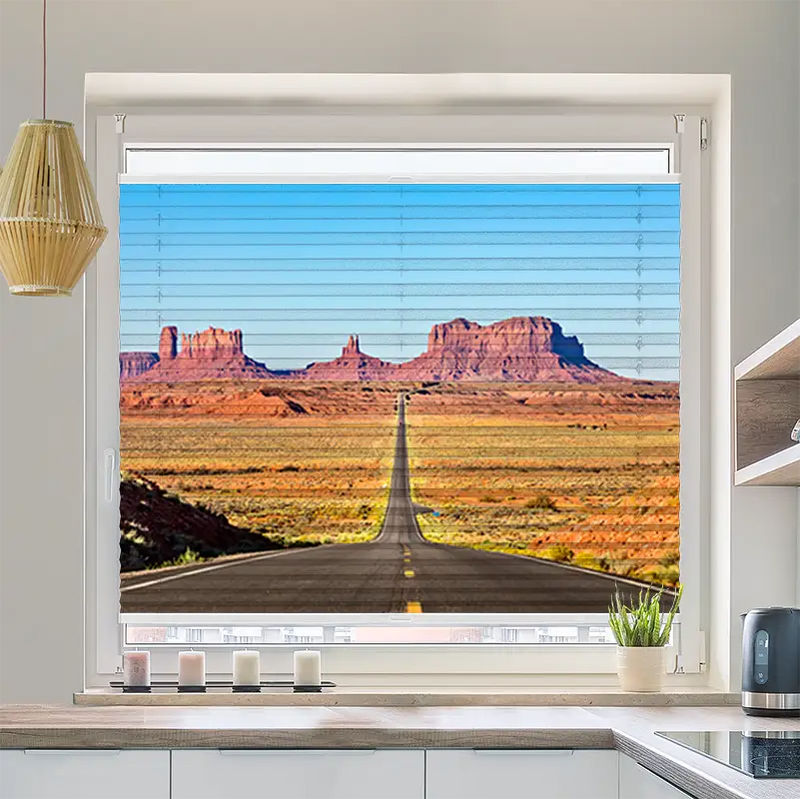 Plissee Motiv Route 66 Monument Valley