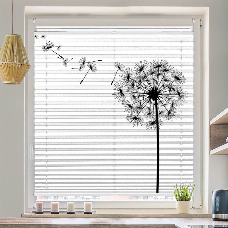 Plissee Motiv Pusteblume Grafik