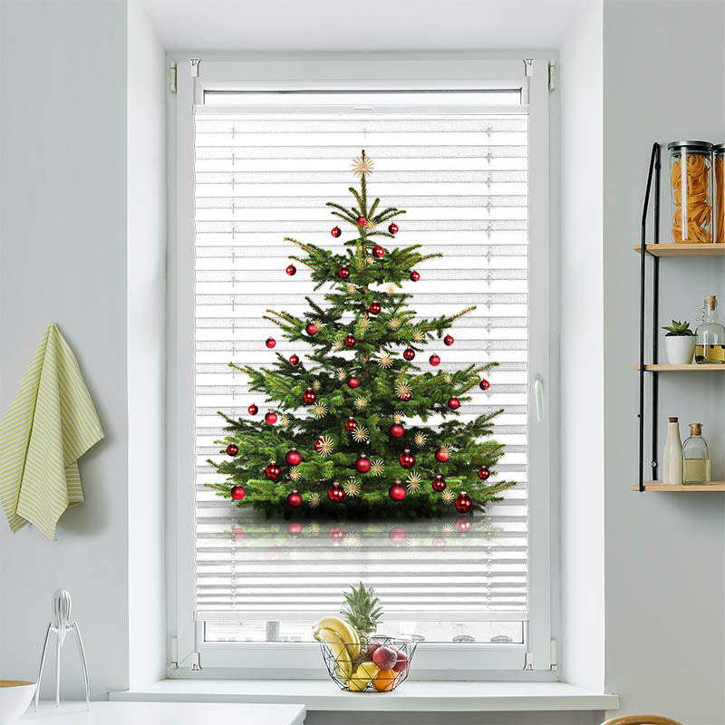 Plissee Motiv Weihnachtsbaum