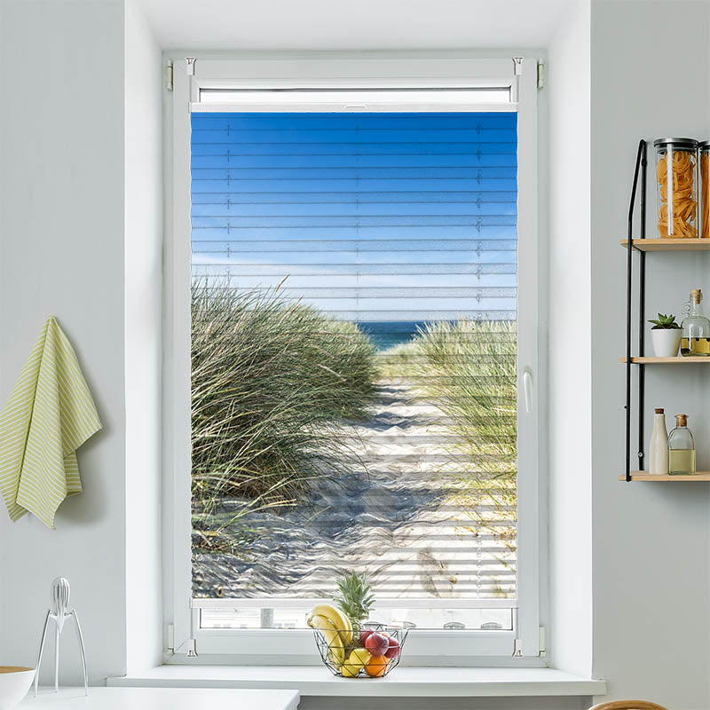 Plissee Motiv Duene Meer