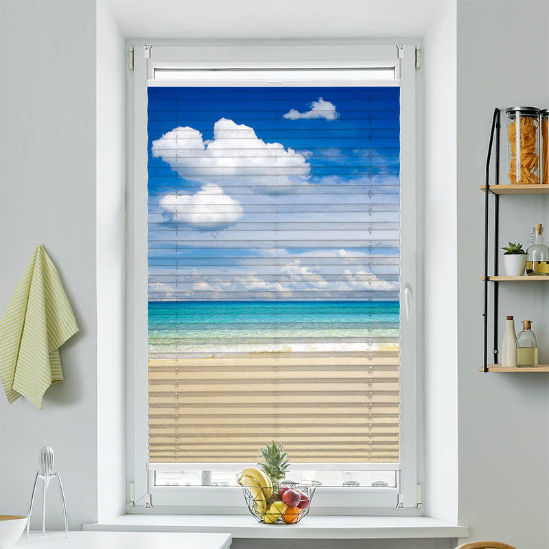 Plissee Motiv Meer Himmel Strand