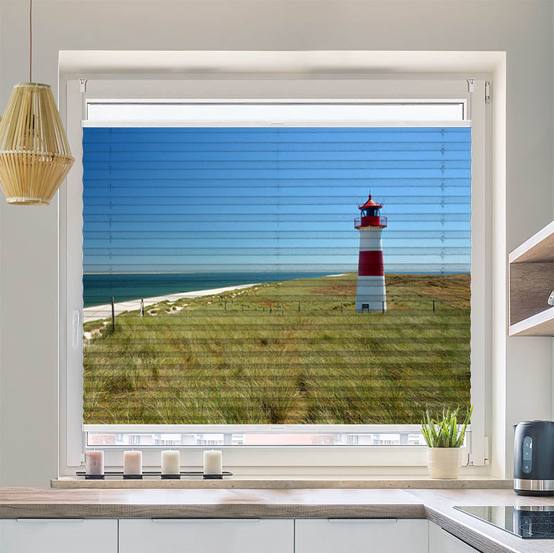 Plissee Motiv "Feld mit Sonnenlicht"