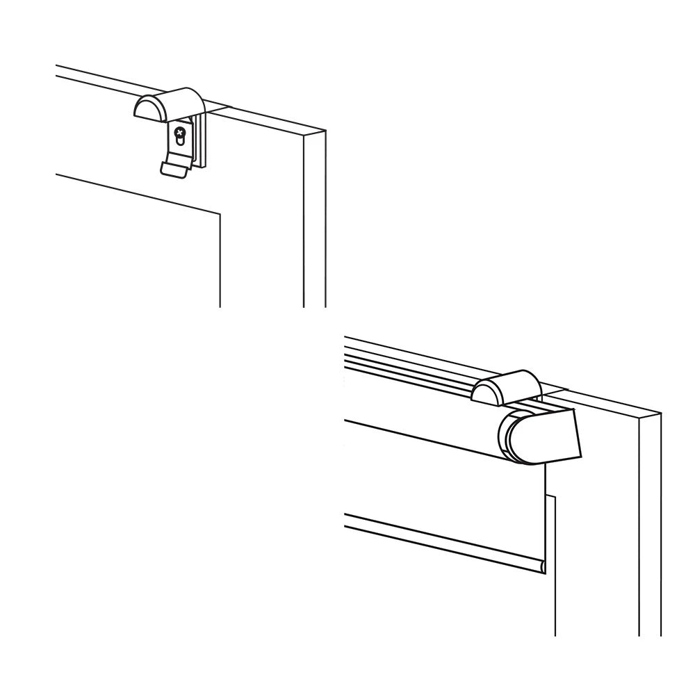 Tooltip für die Montage eine Fotorollos auf dem Fensterflügel mit Klemmträger