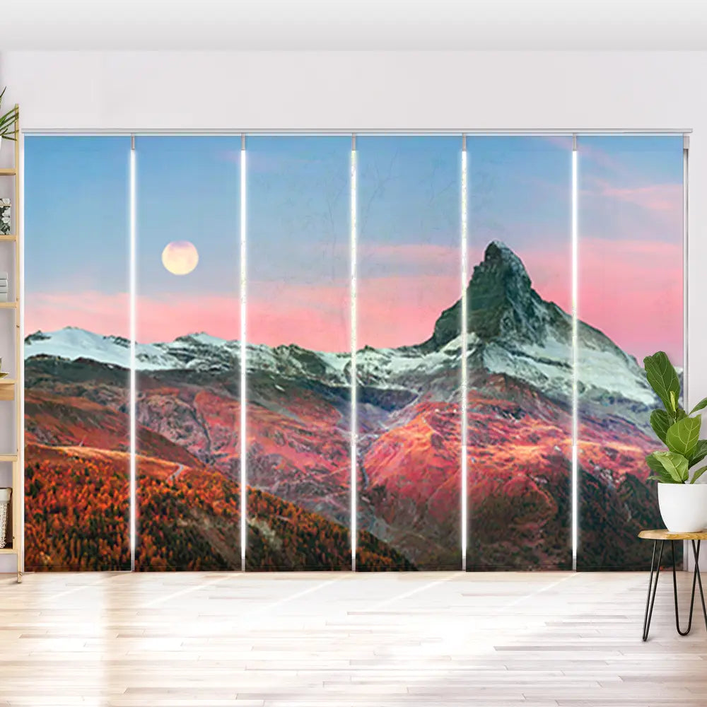 Schiebegardine Motiv Matterhorn in den Alpen im Herbst