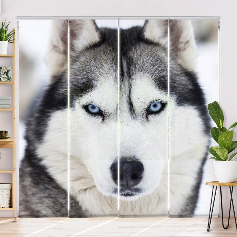 Schiebegardine Motiv "Husky"