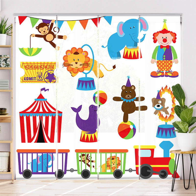 Schiebegardine Motiv "Zirkus"