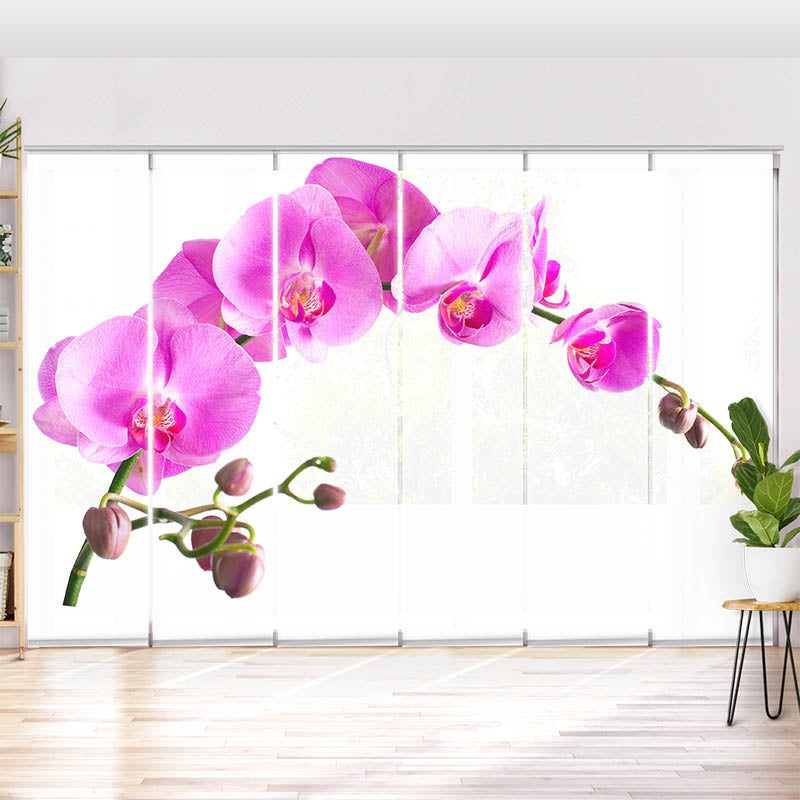 Schiebegardine Motiv "Orchidee"