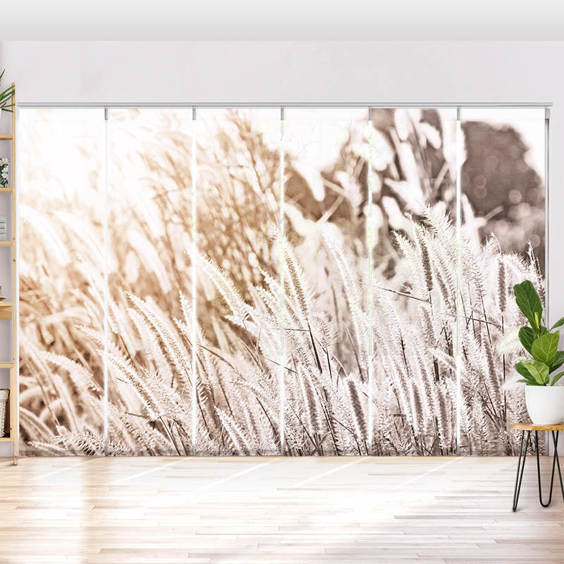 Schiebegardine Motiv Pampas Gras