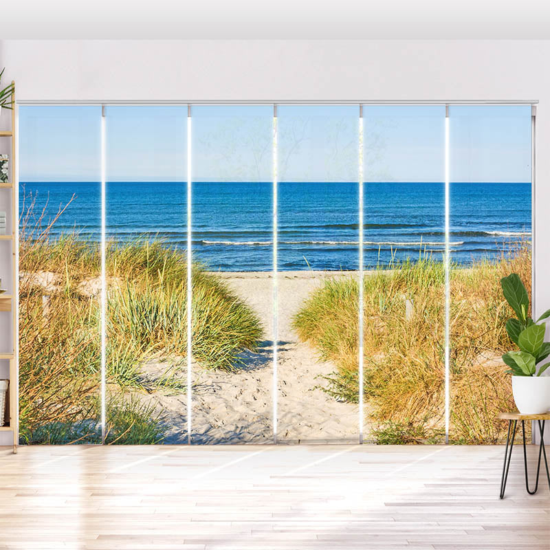 Schiebegardine Motiv Duene Meer Ostsee