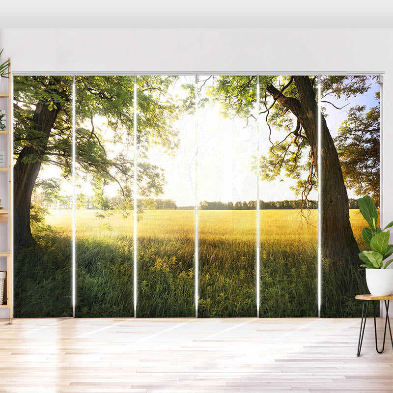 Schiebegardine Motiv "Leuchtturm Meer"