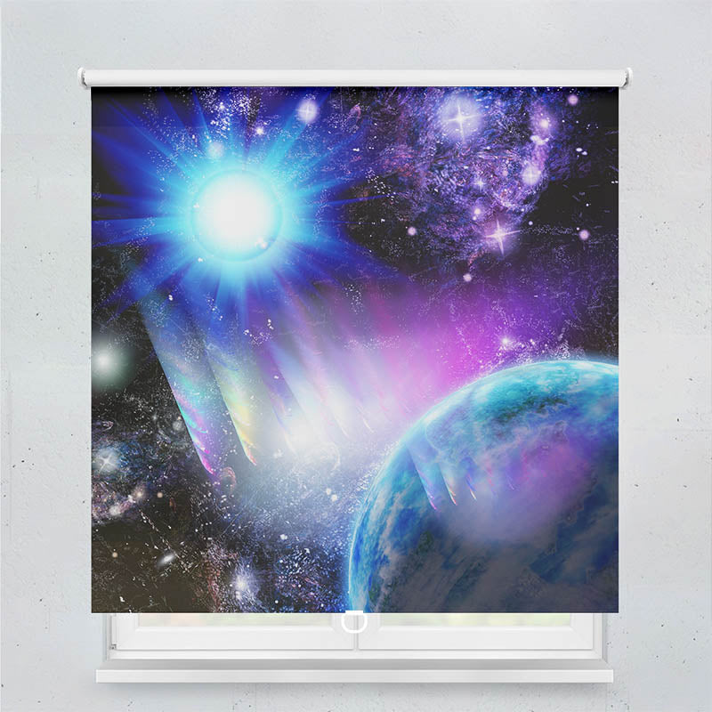 Plissee Motiv Weltraum