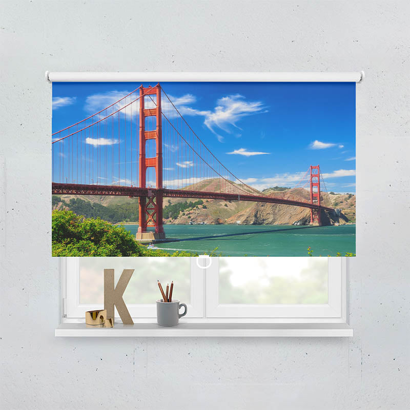 Plissee Motiv Golden Gate Bridge