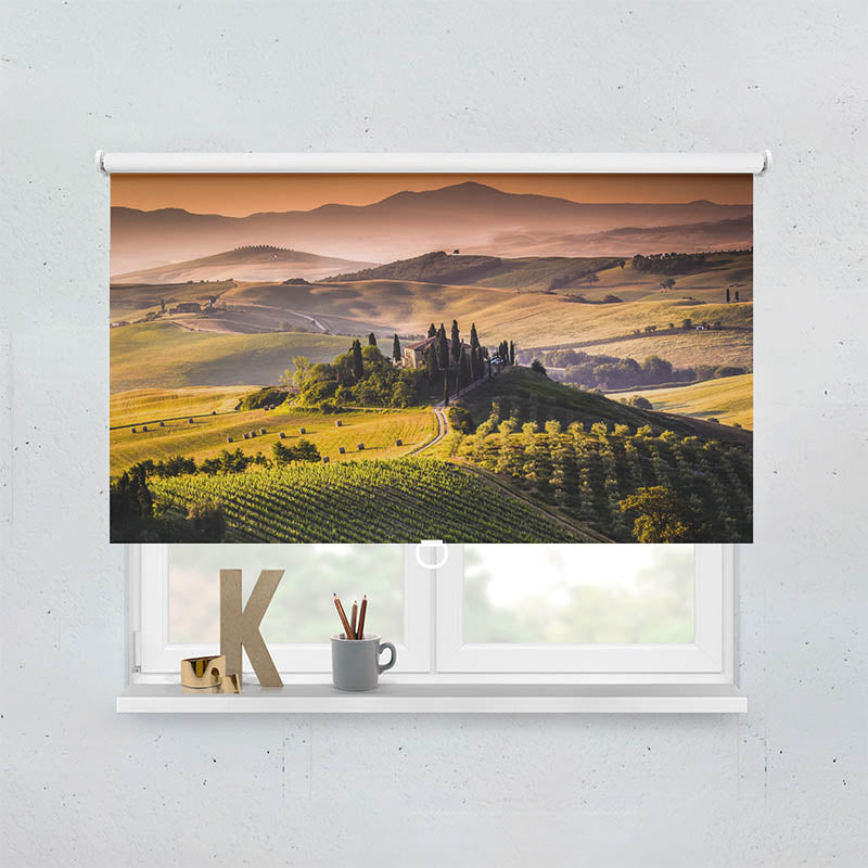 Plissee Motiv Toskana