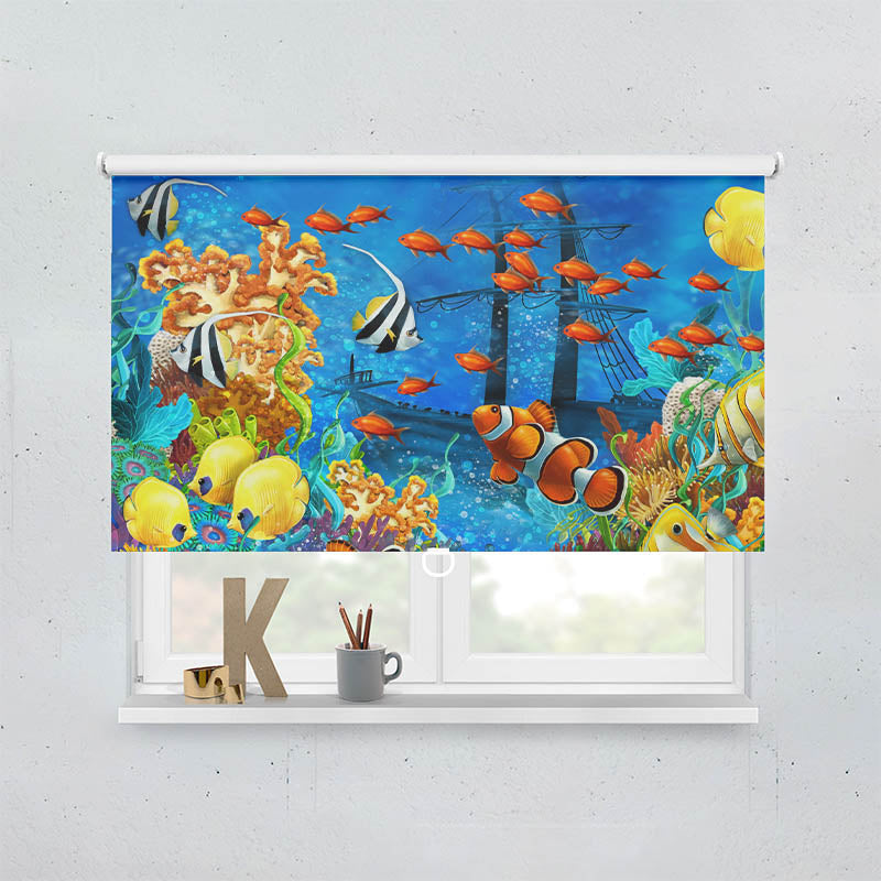 Plissee Motiv Fische Kindermotiv