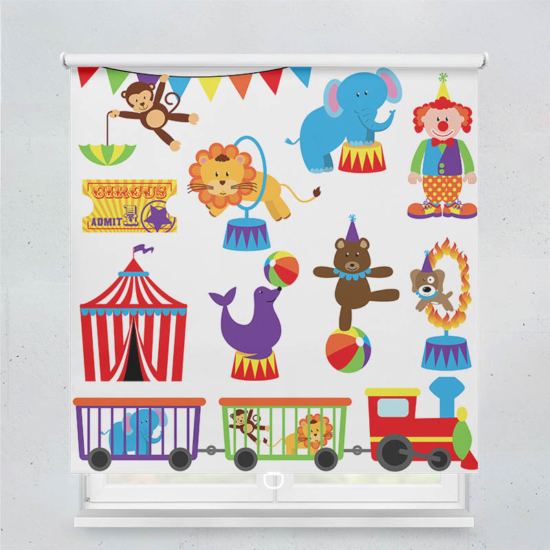 Plissee Motiv Zirkus