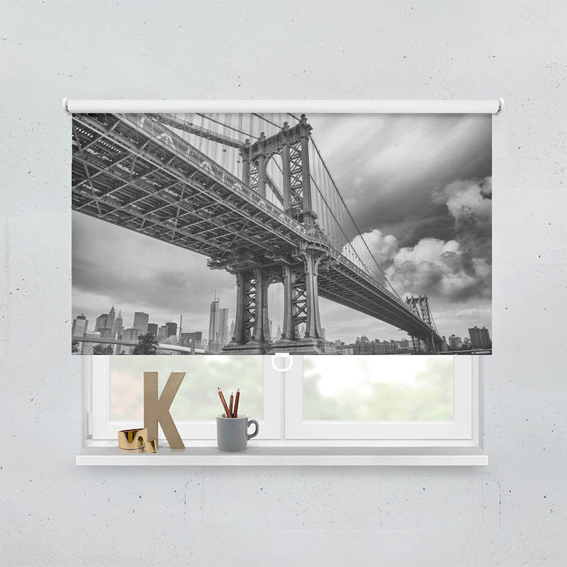 Plissee Motiv Brooklyn Bridge