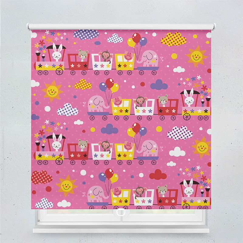 Plissee Motiv Eisenbahn