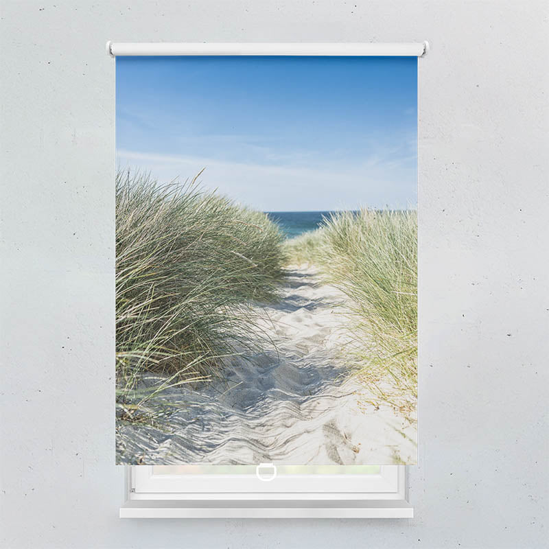 Plissee Motiv Duene Meer