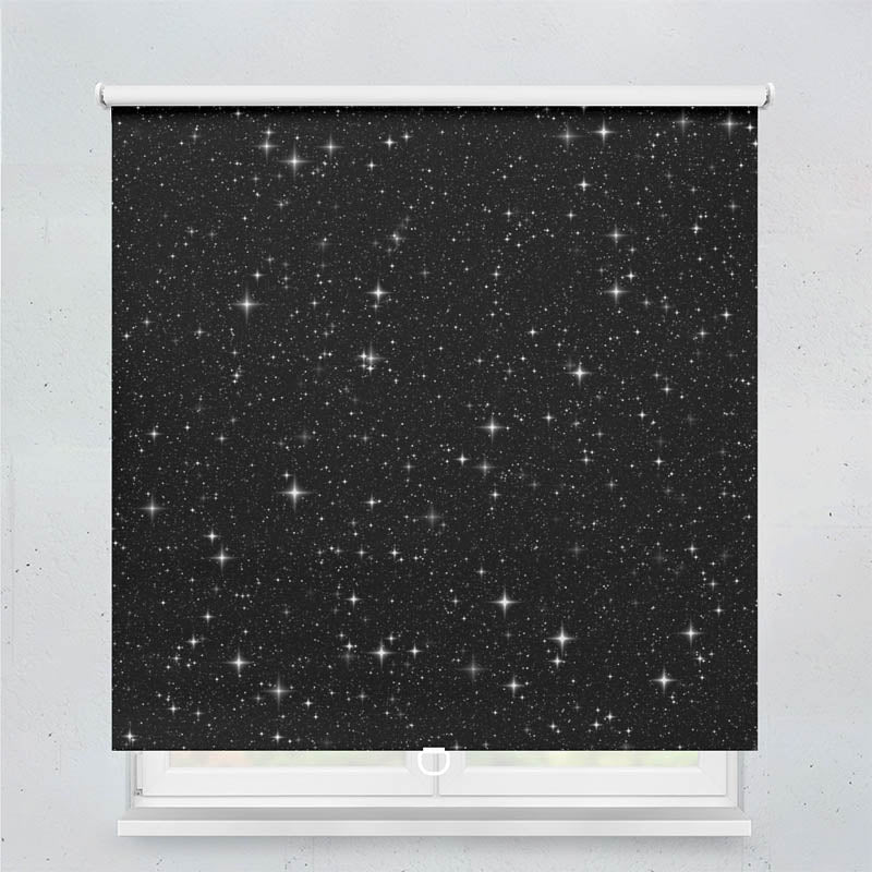 Plissee Motiv Sterne Nachthimmel