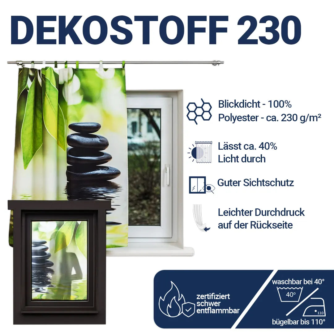 Vorhangstoff Dekostoff 230 Eigenschaften