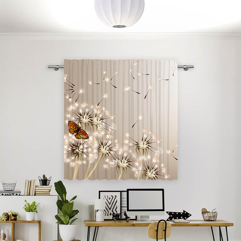 Vorhang Motiv Pusteblume Schmetterling