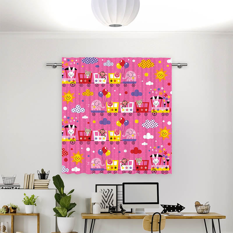 Vorhang Motiv "Eisenbahn"